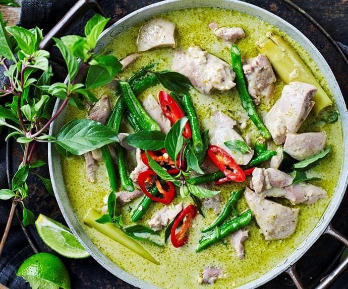 Thailand Street Food -Green Curry (Gaeng Keow Wan)