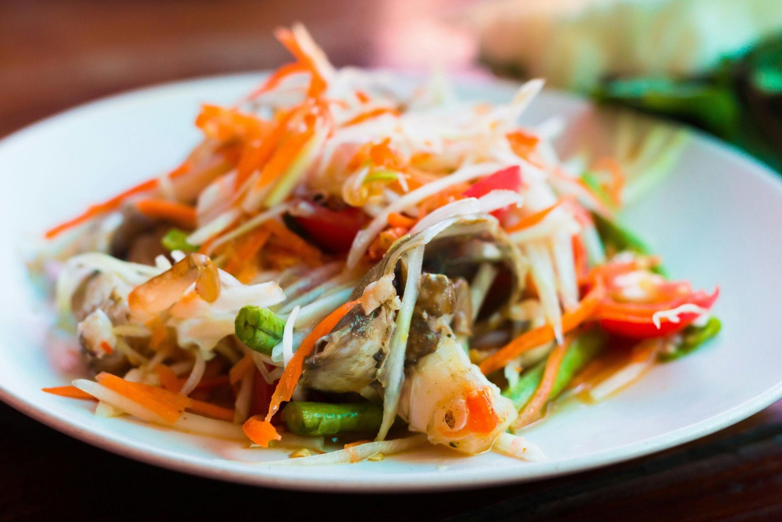 Thailand Street Food - Som Tum (Spicy Green Papaya Salad)